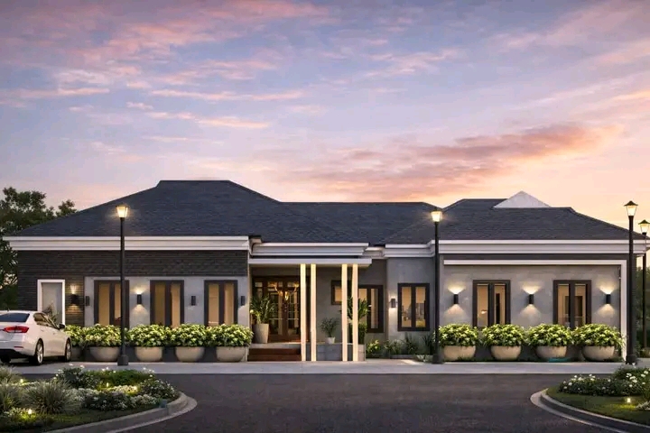 Bungalow with pitched roof
